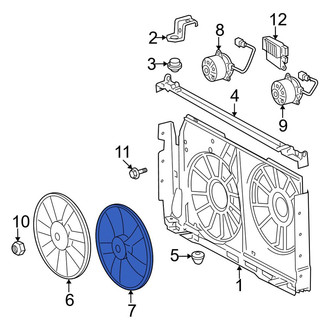 Toyota OE - Left Engine Cooling Fan Blade