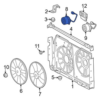 Toyota OE - Left Engine Cooling Fan Motor