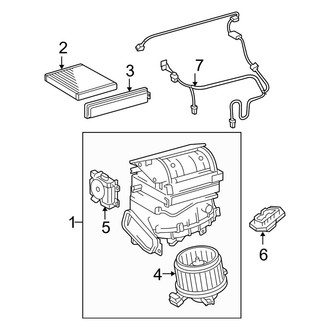 Toyota OE - Air Conditioner & Heater - Blower Motor & Fan