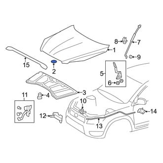 Toyota OE - Front Hood Seal