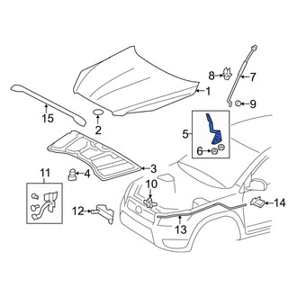 Toyota OE - Front Right Hood Hinge