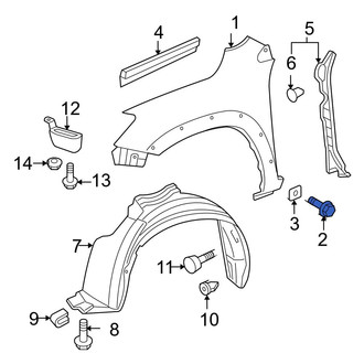 Toyota OE - Bumper Cover Screw