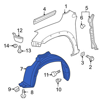 Toyota OE - Front Right Fender Splash Shield