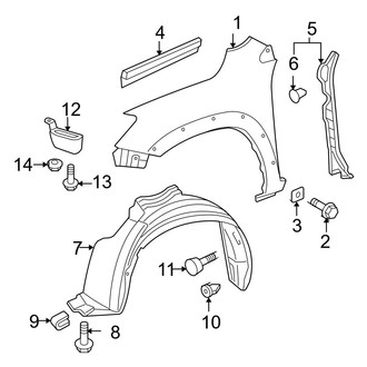 Toyota OE - Fender & Components (Gas)