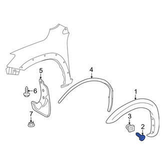 Toyota OE - Rear Left Fender Flare Clip