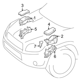 Toyota OE - Electrical - Fuse & Relay (Under Hood), (Gas)