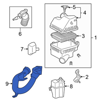 Toyota OE - Front Engine Air Intake Hose