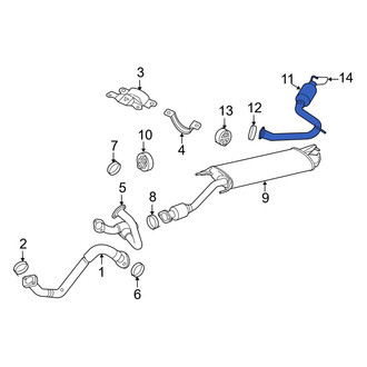 Toyota OE - Exhaust Tail Pipe