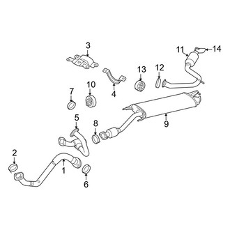 Toyota OE - Exhaust System - Exhaust Components (3.5L)
