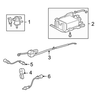 Toyota OE - Emission System - Emission Components (2.4L)