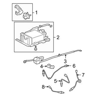 Toyota OE - Emission System - Emission Components (Base / Limited / Sport 3.5L)