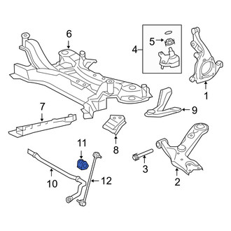Toyota OE - Front Left Suspension Stabilizer Bar Bushing
