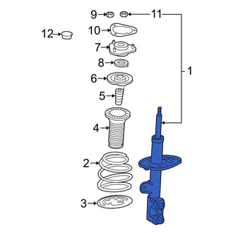 Toyota OE - Front Left Suspension Strut
