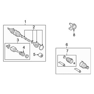 Toyota OE - Front Suspension - Drive Axles