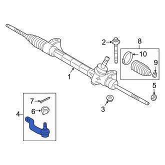 Toyota OE - Right Outer Steering Tie Rod End