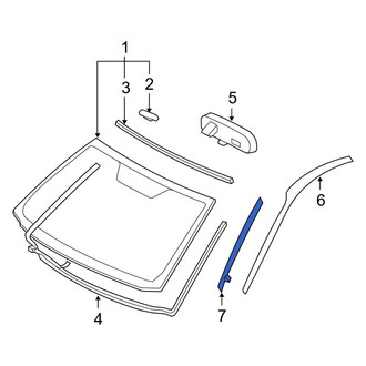 Toyota OE - Left Windshield Molding Clip