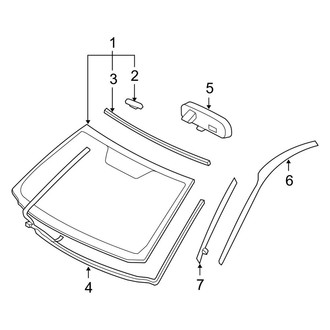 Toyota OE - Windshield - Glass (2.0L / 2.4L / 2.5L / 3.5L)