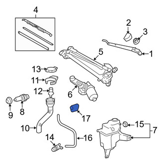 Toyota OE - Front Windshield Washer Nozzle