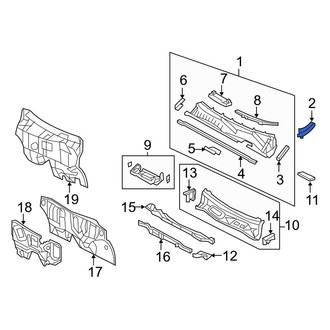 Toyota OE - Left Cowl Cover Seal