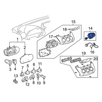 Toyota OE - HVAC Mode Control Switch