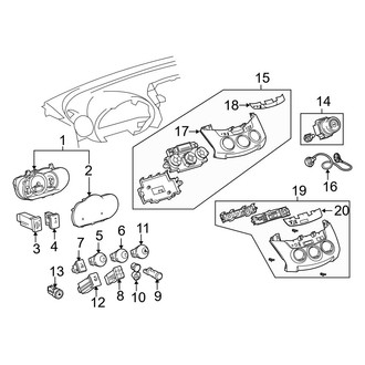 Toyota OE - Instrument Panel - Cluster & Switches (Gas)