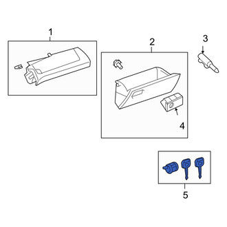 Toyota OE - Front Glove Box Lock Kit