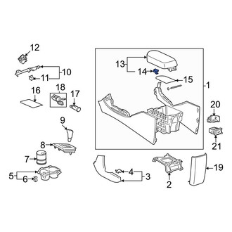 Toyota OE - Center Console Latch