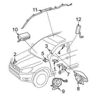 Toyota OE - Restraint Systems - Air Bag Components (Gas)