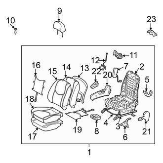Toyota OE - Seats & Tracks - Front Seat Components (Passenger Seat)
