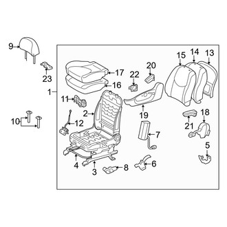 Toyota OE - Seats & Tracks - Front Seat Components (Manual Driver Seat)