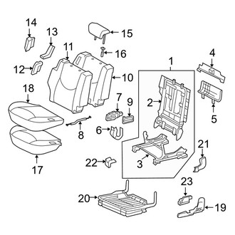 Toyota OE - Seats & Tracks - Second Row Seats (Right Side Seat)