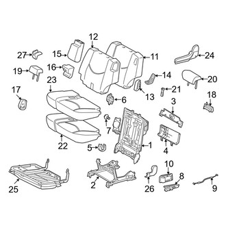 Toyota OE - Seats & Tracks - Second Row Seats (Left Side, Seat)