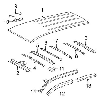 Toyota OE - Roof & Components (W/O Sunroof), (Gas)