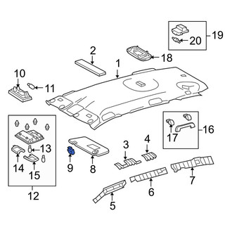 Toyota OE - Sun Visor Holder