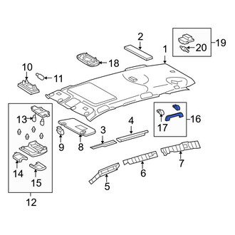 Toyota OE - Rear Interior Grab Bar