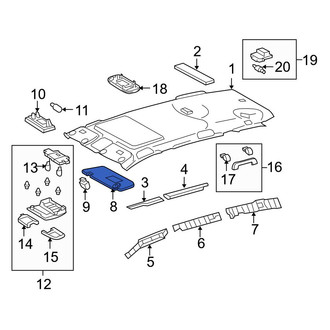 Toyota OE - Left Sun Visor