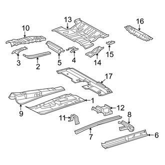 Toyota OE - Pillars, Rocker & Floor - Floor & Rails (Gas)