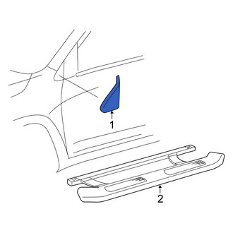 Toyota OE - Left Outer Body A-Pillar Trim Panel Insert