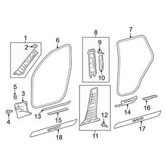 Toyota OE - Pillars, Rocker & Floor - Interior Trim (Gas)