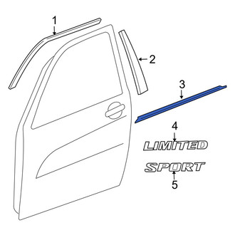 Toyota OE - Front Left Door Belt Molding