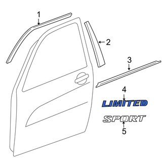 Toyota OE - Front Right Door Emblem