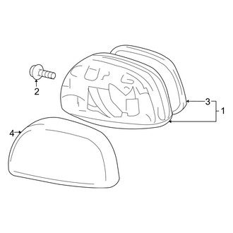 Toyota OE - Front Door - Outside Mirrors (2.0L / 2.4L / 3.5L)