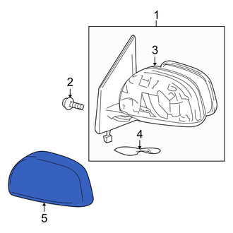 Toyota OE - Front Right Door Mirror Cover