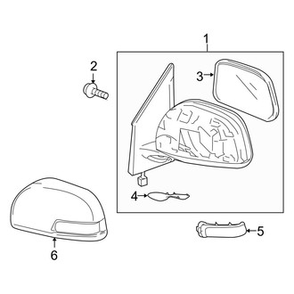 Toyota OE - Front Door - Outside Mirrors (With Turn Signal)