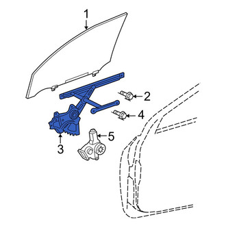 Toyota OE - Front Right Window Regulator