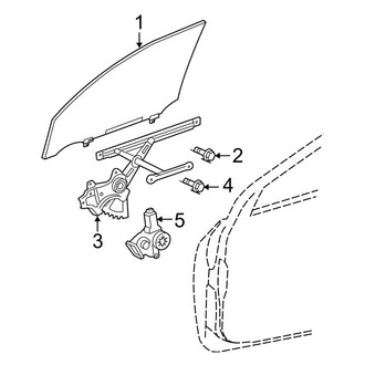 Toyota OE - Front Door - Glass & Hardware (Gas)