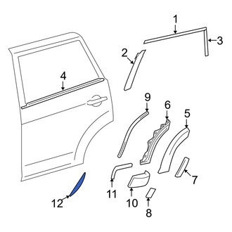 Toyota OE - Left Trim Stripe Tape