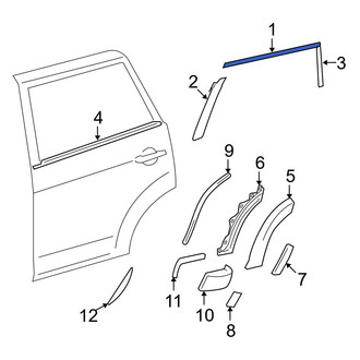 Toyota OE - Rear Left Black Out Tape