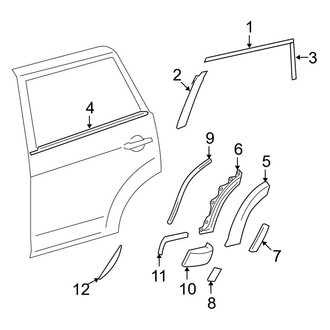Toyota OE - Rear Door - Exterior Trim