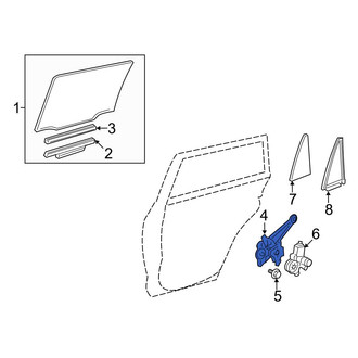 Toyota OE - Front Right Window Regulator